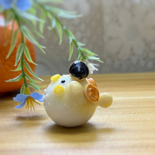 Chocolate Dipped Croissant Pufferfish Desk Friend